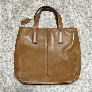 Coach Tan Leather Tote Bag